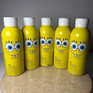 PATH SpongeBob SquarePants Refillable Aluminum Water Bottles 16.9oz Set of 5 NEW